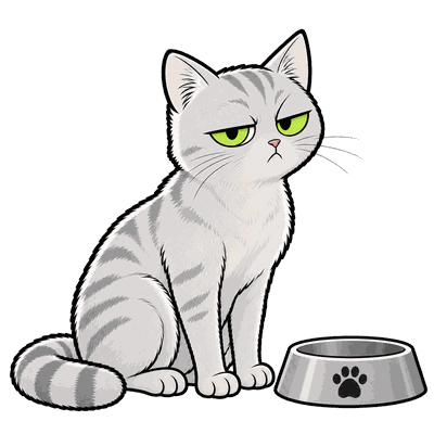 Someone is about to receive a strongly worded meow.